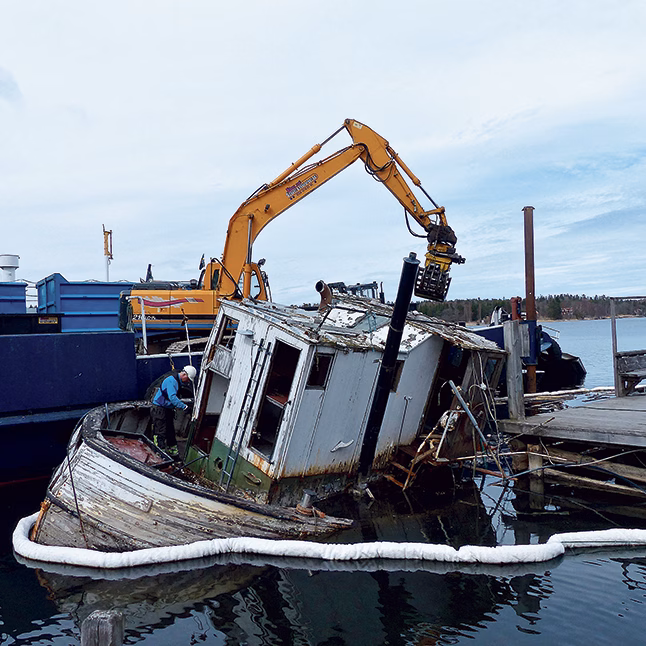 Albatros bärgade Vildand