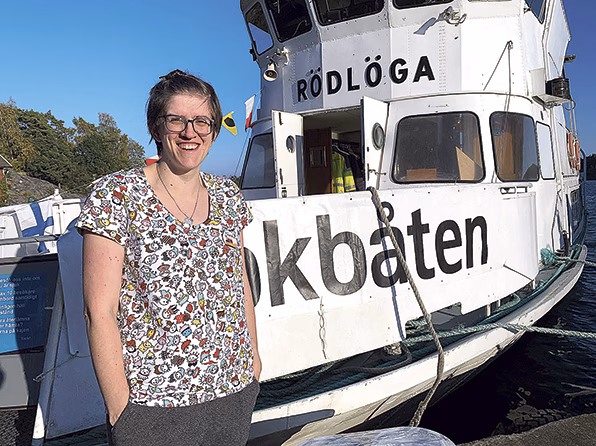 Bokbåtens ankomst gladde många